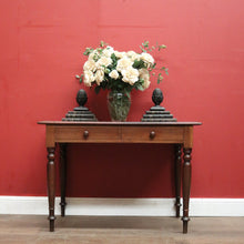 Load image into Gallery viewer, x SOLD Antique Australian Hall Table - Cedar and Blackwood Two Drawer Sofa Table. B12470