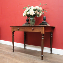 Load image into Gallery viewer, x SOLD Antique Australian Hall Table - Cedar and Blackwood Two Drawer Sofa Table. B12470
