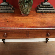 Load image into Gallery viewer, x SOLD Antique Australian Hall Table - Cedar and Blackwood Two Drawer Sofa Table. B12470