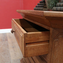 Load image into Gallery viewer, x SOLD Dutch Oak Cabinet with Three Drawers Bun Feet and Oak Handles. B12749