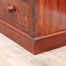 Load image into Gallery viewer, Antique English Mahogany Six Drawer Chest of Drawers, Graduating Drawers. B13130