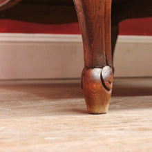 Load image into Gallery viewer, French Oak Office or Study Desk with Drawer Two Cupboards Panelled Sides and Scalloped Apron. B12822