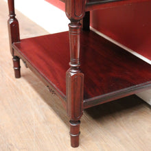 Load image into Gallery viewer, x SOLD Mahogany Bedside Cabinet or Lamp / Side Cupboard with a Mirror Back, Tier Display. B12442