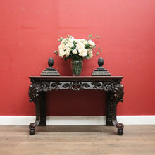 Load image into Gallery viewer, x SOLD Antique Chinese Hardwood Sofa or Hall Table with Heavily Carved Detail. 12453