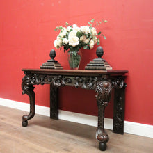 Load image into Gallery viewer, x SOLD Antique Chinese Hardwood Sofa or Hall Table with Heavily Carved Detail. 12453