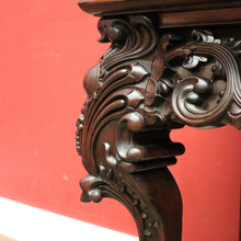 Load image into Gallery viewer, x SOLD Antique Chinese Hardwood Sofa or Hall Table with Heavily Carved Detail. 12453