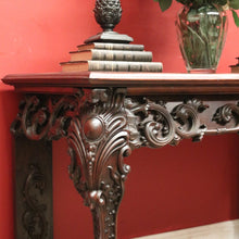 Load image into Gallery viewer, x SOLD Antique Chinese Hardwood Sofa or Hall Table with Heavily Carved Detail. 12453