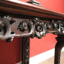 Load image into Gallery viewer, x SOLD Antique Chinese Hardwood Sofa or Hall Table with Heavily Carved Detail. 12453