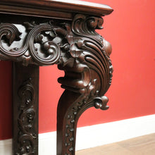 Load image into Gallery viewer, x SOLD Antique Chinese Hardwood Sofa or Hall Table with Heavily Carved Detail. 12453