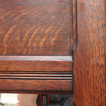 Load image into Gallery viewer, Large Antique French Oak and Gilt Brass Mantle Mirror with Bevelled Glass and Acanthus Leaf Crest. B12725