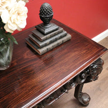 Load image into Gallery viewer, x SOLD Antique Chinese Hardwood Sofa or Hall Table with Heavily Carved Detail. 12453