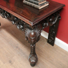 Load image into Gallery viewer, x SOLD Antique Chinese Hardwood Sofa or Hall Table with Heavily Carved Detail. 12453
