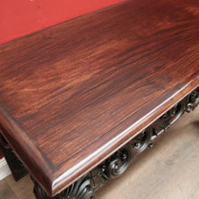 Load image into Gallery viewer, x SOLD Antique Chinese Hardwood Sofa or Hall Table with Heavily Carved Detail. 12453