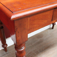 Load image into Gallery viewer, Antique Australian Cedar Single Drawer Hall Table, Sofa Table or Small Desk. B13123
