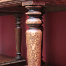 Load image into Gallery viewer, Pair of French Oak Bedside Cabinets with Marble Tops Turned Supports Brass Handles and Cupboard Storage. B12740