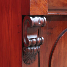 Load image into Gallery viewer, Antique English Mahogany Two Door Bookcase Cabinet with Original Glass. B13069