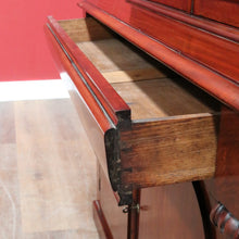 Load image into Gallery viewer, Antique English Mahogany Two Door Bookcase Cabinet with Original Glass. B13069