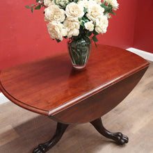 Load image into Gallery viewer, x SOLD Antique Australian Cedar Drop Leaf Dining Table or Pedestal Kitchen Table. B12457