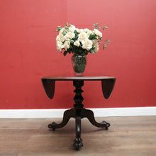 Load image into Gallery viewer, x SOLD Antique Australian Cedar Drop Leaf Dining Table or Pedestal Kitchen Table. B12457