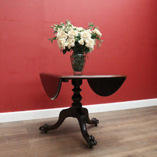 Load image into Gallery viewer, x SOLD Antique Australian Cedar Drop Leaf Dining Table or Pedestal Kitchen Table. B12457
