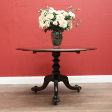 Load image into Gallery viewer, x SOLD Antique Australian Cedar Drop Leaf Dining Table or Pedestal Kitchen Table. B12457
