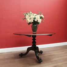 Load image into Gallery viewer, x SOLD Antique Australian Cedar Drop Leaf Dining Table or Pedestal Kitchen Table. B12457