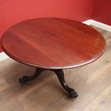 Load image into Gallery viewer, x SOLD Antique Australian Cedar Drop Leaf Dining Table or Pedestal Kitchen Table. B12457