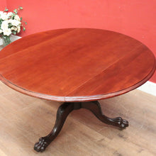 Load image into Gallery viewer, x SOLD Antique Australian Cedar Drop Leaf Dining Table or Pedestal Kitchen Table. B12457