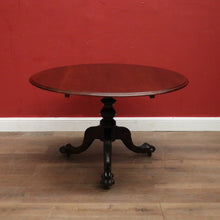 Load image into Gallery viewer, x SOLD Antique Australian Cedar Drop Leaf Dining Table or Pedestal Kitchen Table. B12457
