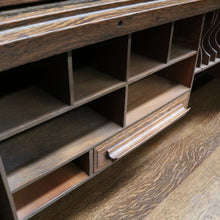 Load image into Gallery viewer, Antique American Oak Cutler Roll Top Twin Pedestal Desk, Office Desk. B13129