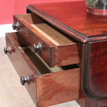 Load image into Gallery viewer, x SOLD English Mahogany Side Table with Two Drawers, Drop Side Pembroke Table. B12826