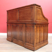 Load image into Gallery viewer, Antique American Oak Cutler Roll Top Twin Pedestal Desk, Office Desk. B13129