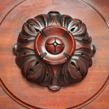 Load image into Gallery viewer, Antique French Mahogany Sideboard, Hall Cabinet – Carved Detail, Lion Heads. B12474
