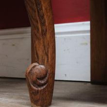 Load image into Gallery viewer, Pair of Vintage French Oak Five Drawer Chest or Lingerie Chest with Carved Detail Shaped Apron and Gilt Metal Handles. B12808