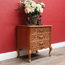 Load image into Gallery viewer, Vintage French Cabinet with Three Felt Lined Drawers for Jewellery or Silverware. B12863
