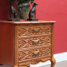 Load image into Gallery viewer, Vintage French Cabinet with Three Felt Lined Drawers for Jewellery or Silverware. B12863