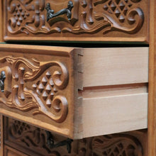 Load image into Gallery viewer, Vintage French Cabinet with Three Felt Lined Drawers for Jewellery or Silverware. B12863