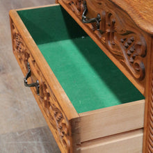 Load image into Gallery viewer, Vintage French Cabinet with Three Felt Lined Drawers for Jewellery or Silverware. B12863