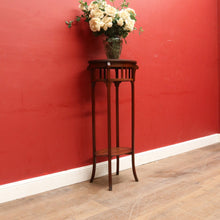 Load image into Gallery viewer, Vintage French Oak Arts and Crafts Two Tier Pot Stand or Planter Stand. B12765