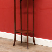 Load image into Gallery viewer, Vintage French Oak Arts and Crafts Two Tier Pot Stand or Planter Stand. B12765