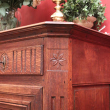 Load image into Gallery viewer, Antique French Oak Sideboard Hall Cabinet c1830 with Keys & Shelves. B12254