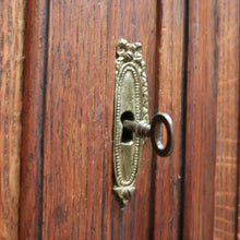 Load image into Gallery viewer, Antique French Oak Sideboard Hall Cabinet c1830 with Keys & Shelves. B12254