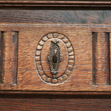 Load image into Gallery viewer, Antique French Oak Sideboard Hall Cabinet c1830 with Keys & Shelves. B12254