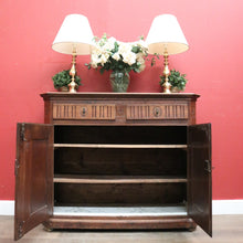 Load image into Gallery viewer, Antique French Oak Sideboard Hall Cabinet c1830 with Keys & Shelves. B12254