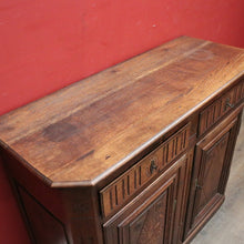 Load image into Gallery viewer, Antique French Oak Sideboard Hall Cabinet c1830 with Keys & Shelves. B12254