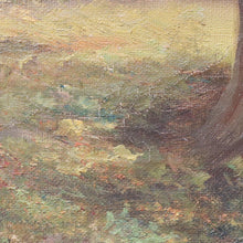 Load image into Gallery viewer, x SOLD Antique Oil on Canvas Country Landscape in Gilt Frame Signed Lower Right. B12721