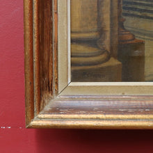 Load image into Gallery viewer, Jean-Paul Cleren Framed Oil on Canvas Vaulted Church Interior Signed. B12715