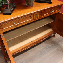 Load image into Gallery viewer, x SOLD French Cherrywood Sideboard with Brass Handles, Cutlery Drawers and Key. B12811