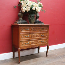 Load image into Gallery viewer, French Oak Chest of Drawers with Shaped Front, Brass Handles Circa 1950s. B12773