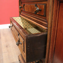 Load image into Gallery viewer, x SOLD Vintage Spanish Writing Bureau with Drawers, Lift-Lid Desk & Iron Hardware. B12297